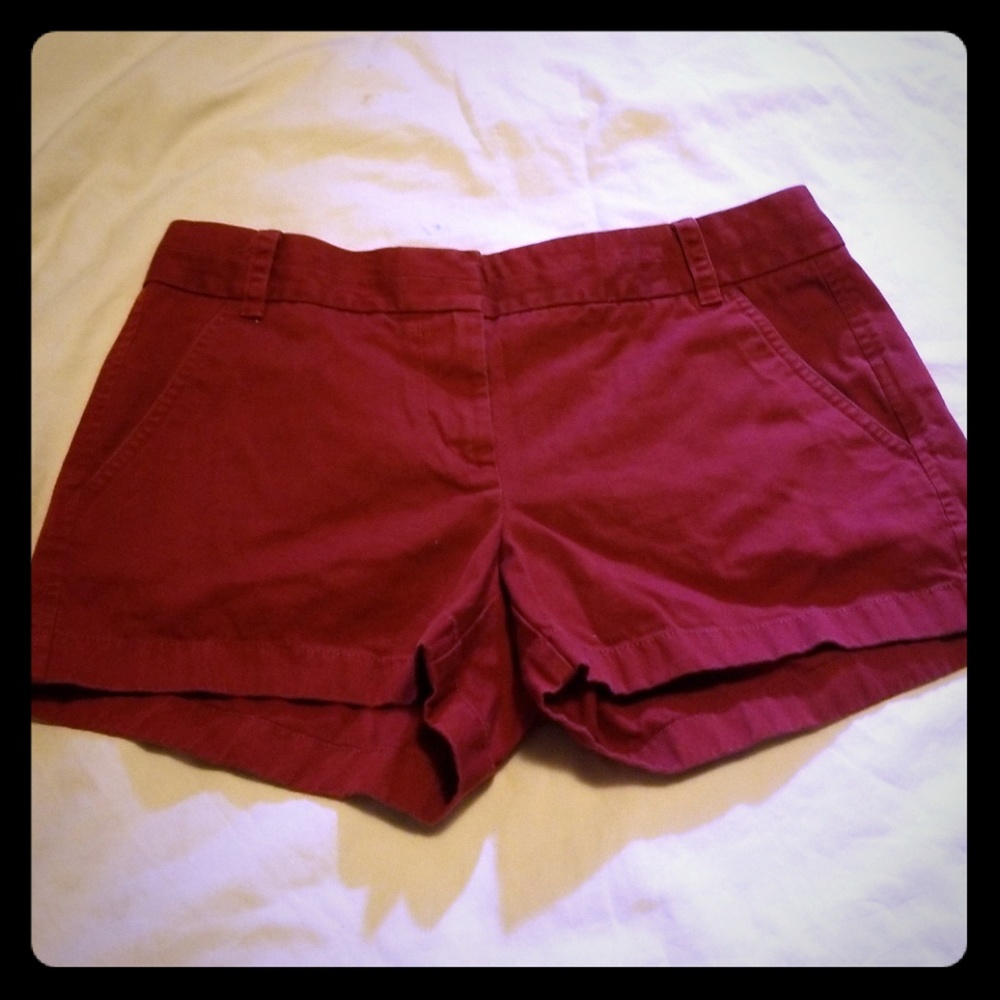 j crew chino shorts size 4